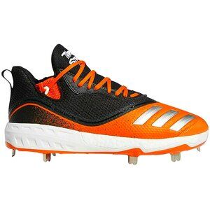New Adidas Icon V Boost Baseball Cleats Black Orange G28242 Mens Size 14 Diamond